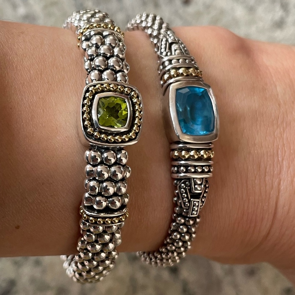 RIttenhouse Collection Peridot Caviar 18K 9mm Bracelet from Lagos - Picture 5 of 11